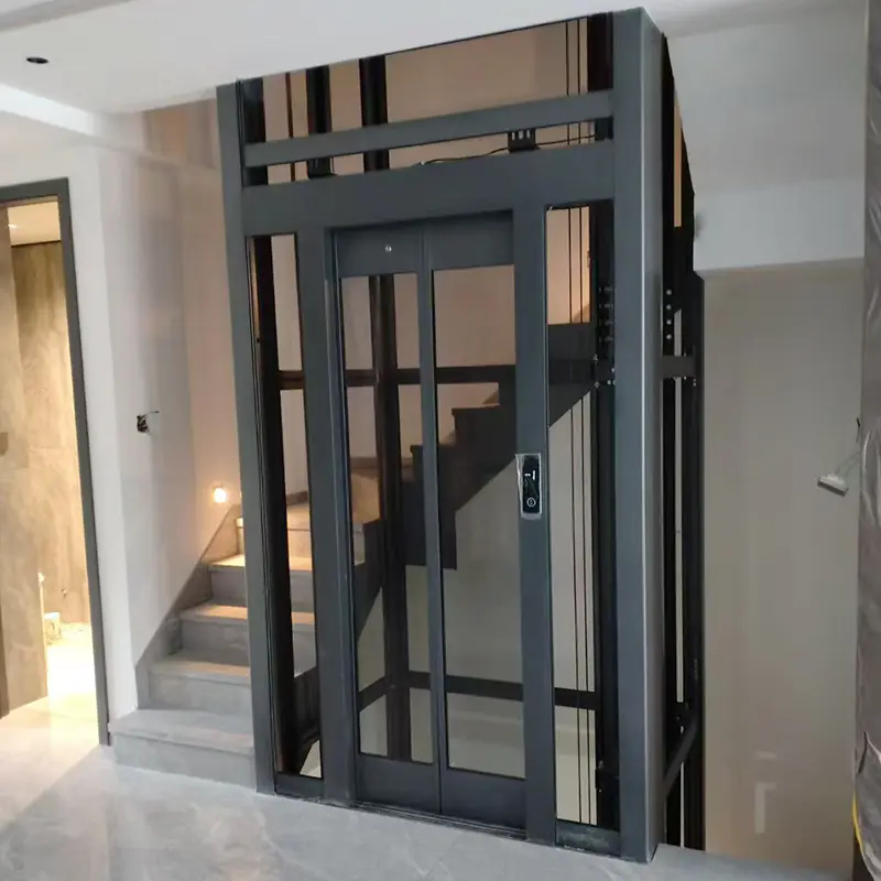 Letvægts elevatorskakter i aluminiumsprofil til boligvillaer